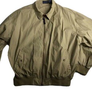 GANT Mens Windbreaker Jacket Sz. L Beige  Full Zip